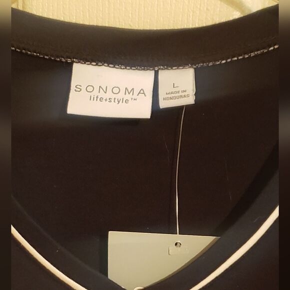 Sonoma Life+Style short-sleeve, v-neck t-shirt, size L, NWT - Picture 3 of 3
